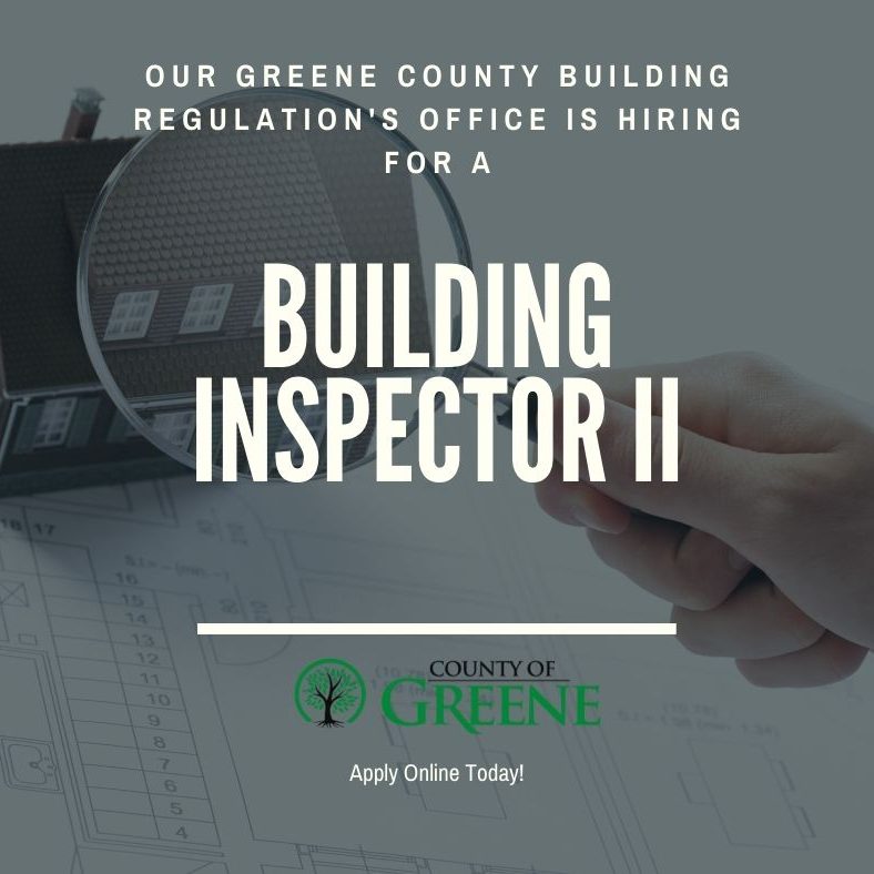 Job Posting Greene County Building Regulations Department